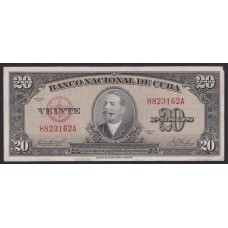 CUBA 1958 20 PESOS BILLETE EN BUEN ESTADO